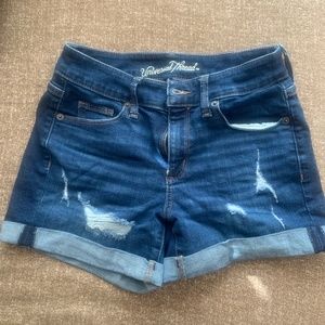 Denim shorts size 0
